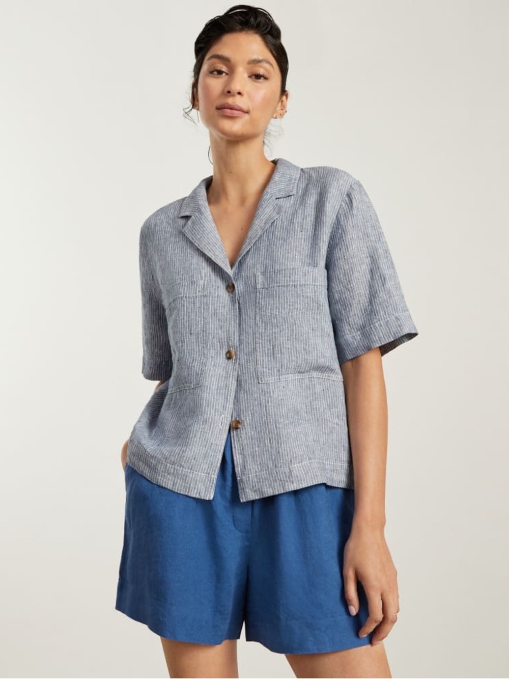 Everlane Linen Boxy Shirt Size XS